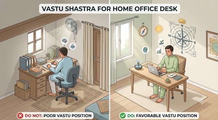 Best Vastu Tips for a Home Office Desk & Productive Workspace Best Vastu Tips for a Home Office Desk & Productive Workspace