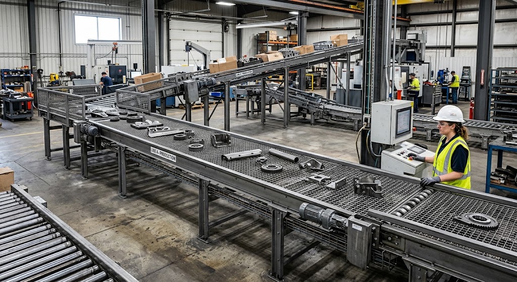 Metal Conveyor Belt Systems: Improving Efficiency in Modern Material Handling Metal Conveyor Belt Systems: Improving Efficiency in Modern Material Handling